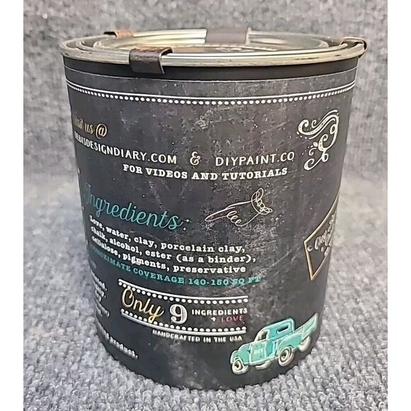 NEW Debi's Design Diary DIY Paint in Monet's Garden Green 32oz Chalk Paint Quart - Picture 4 of 4